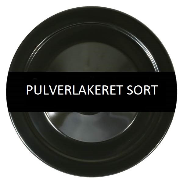 Pulverlakeret sort