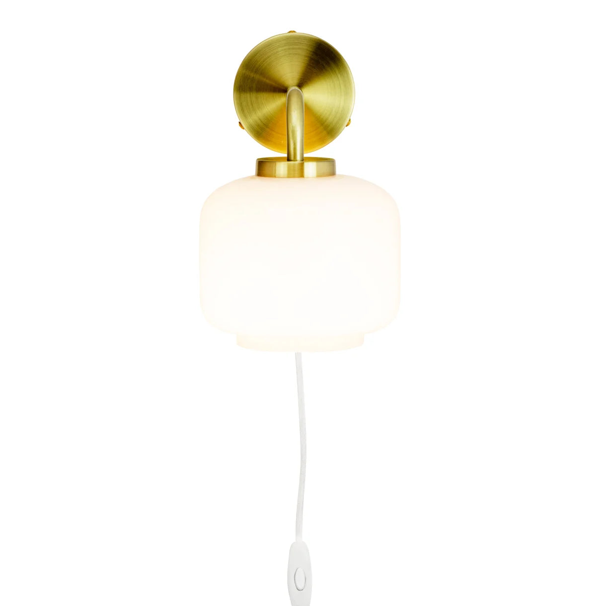 Arp D15 opal/ messing væglampe Dyberg-Larsen