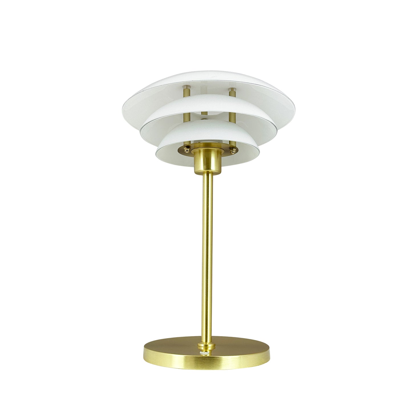 DL20 LED opal/messing bordlampe Dyberg-Larsen