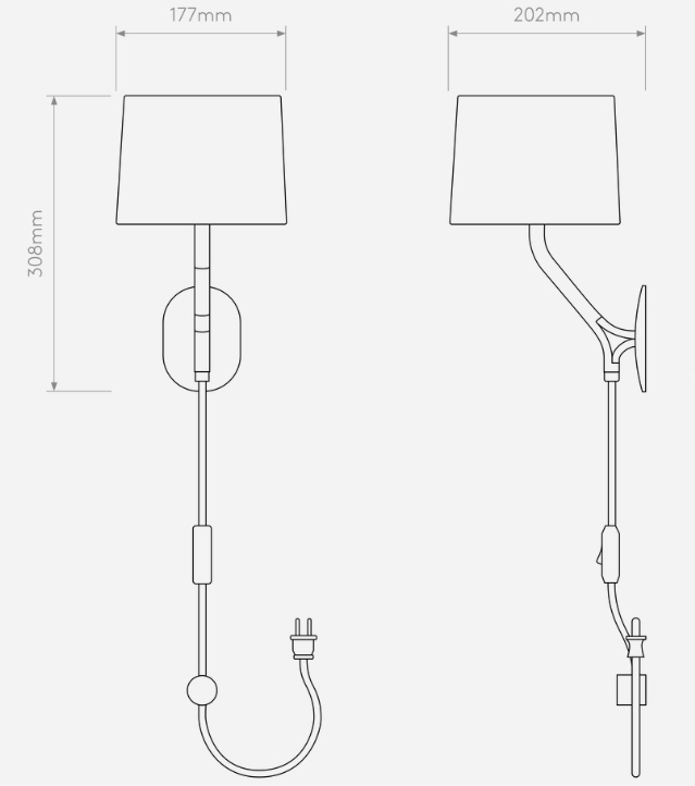 Arbor Plug-in væglampe fra Astro Lighting