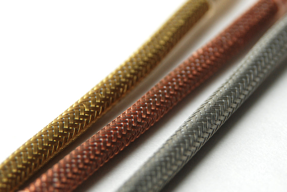 Bronze metal vævet dekorativ ledning