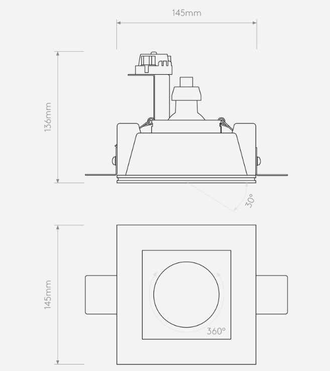 Blanco Square Adjustable spotlight fra Astro Lighting