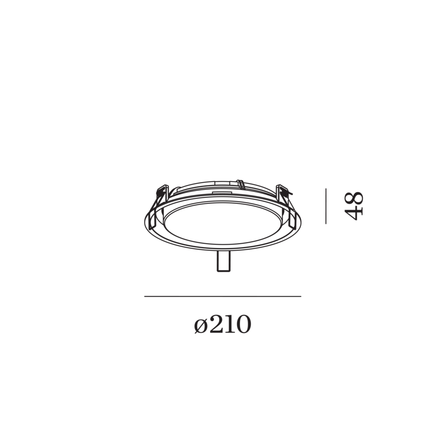 City 1,6 downlight Wever & Ducre