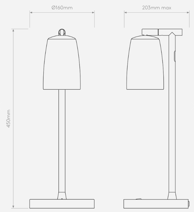 Carlton bordlampe fra Astro Lighting