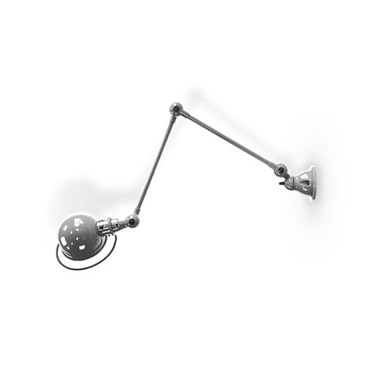 Loft D4401 væglampe m/afbryder (børstet stål) fra Jieldé (Outlet)