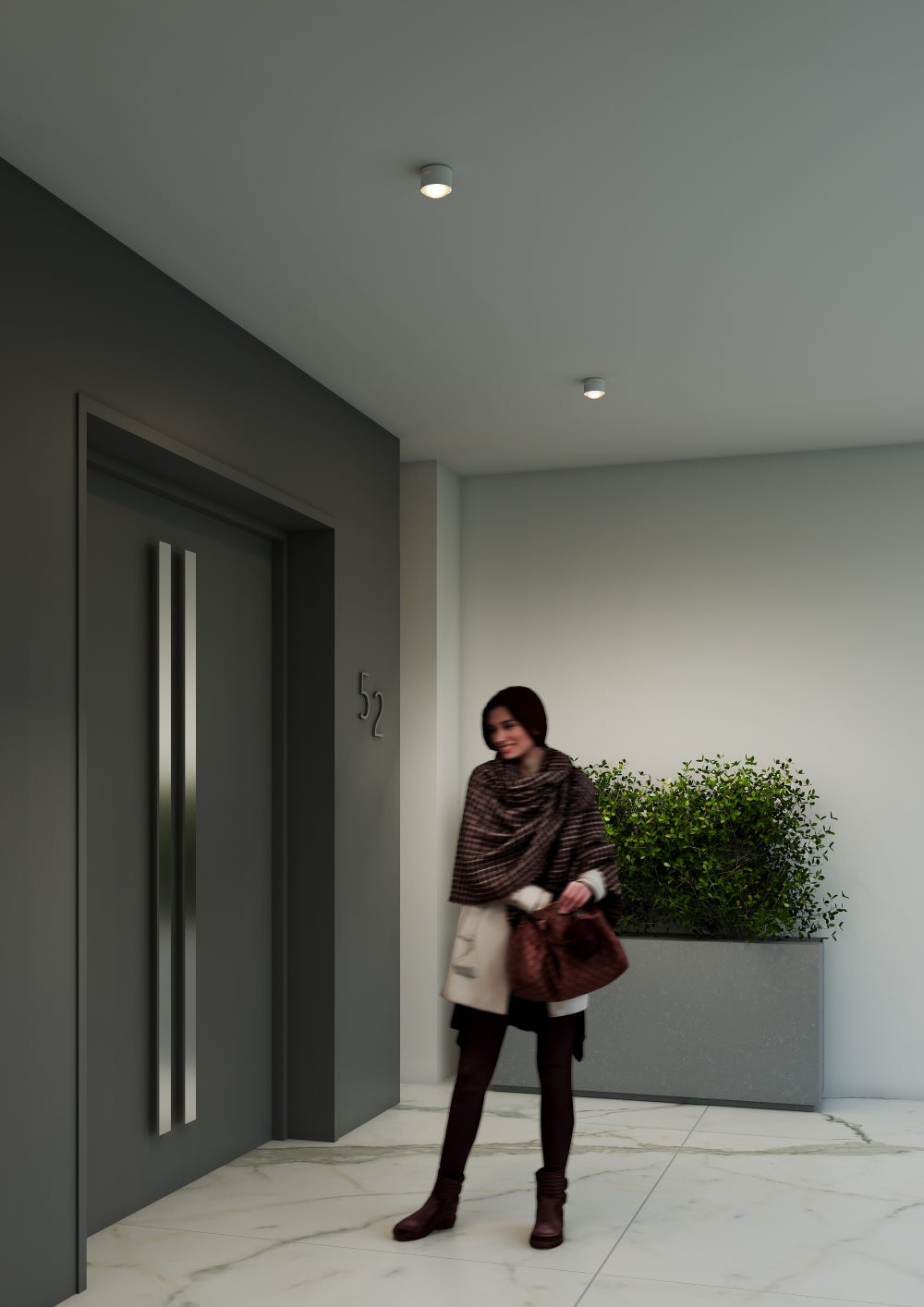 Puk Mini Plus 80 outdoor Loftspot Wall Top-light