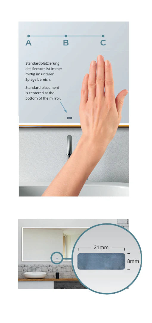 Fine-Line spejlbelysning Top-Light