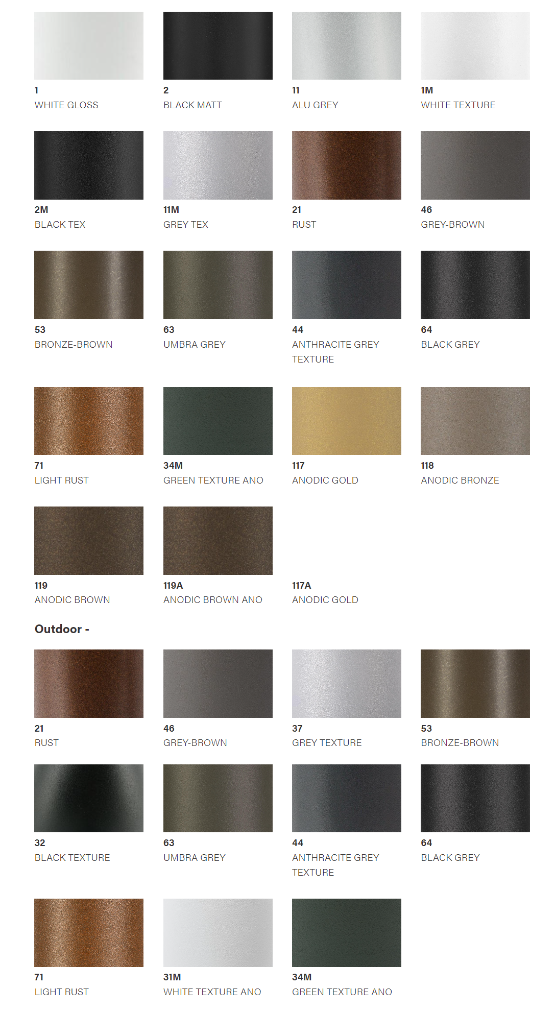 Aria downlights GU10 PSM Lighting