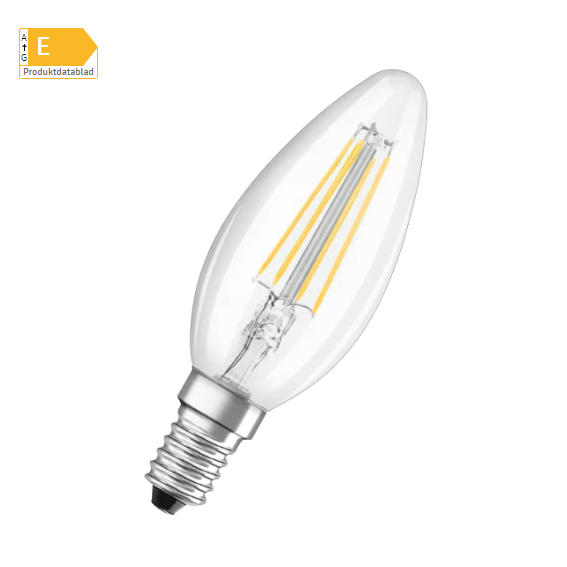 Ledvance LED kerte Ra97 filament 470lm 4,2W/927 E14 dæmpbar