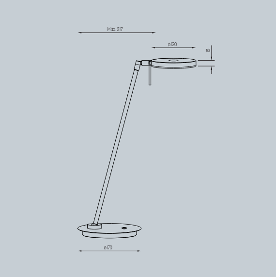 Cycle T gulvlampe Lupia