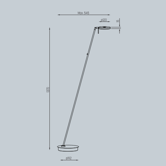 Cycle S gulvlampe Lupia