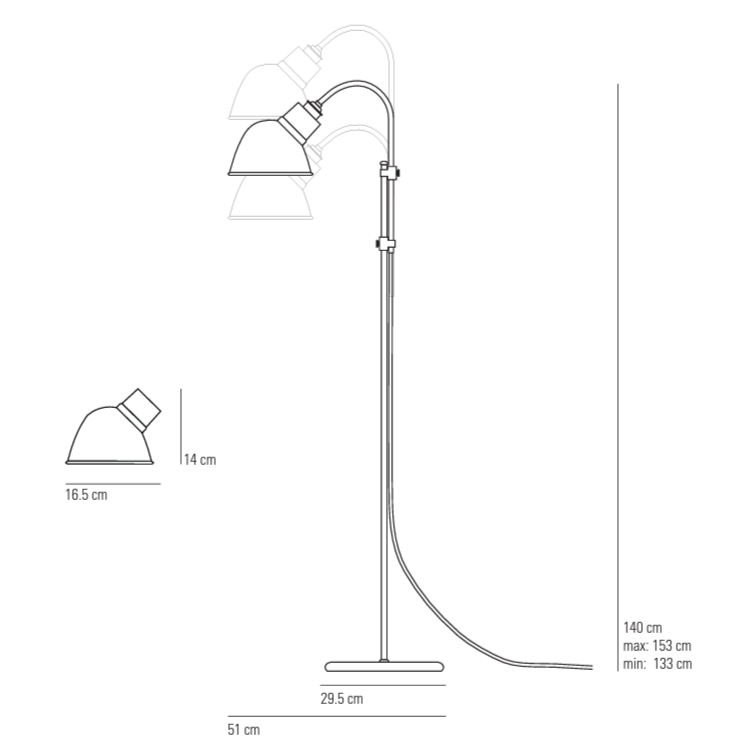 Ginger gulvlampe Original BTC