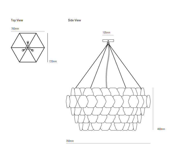 Cranton Hexagonal pendel Original BTC