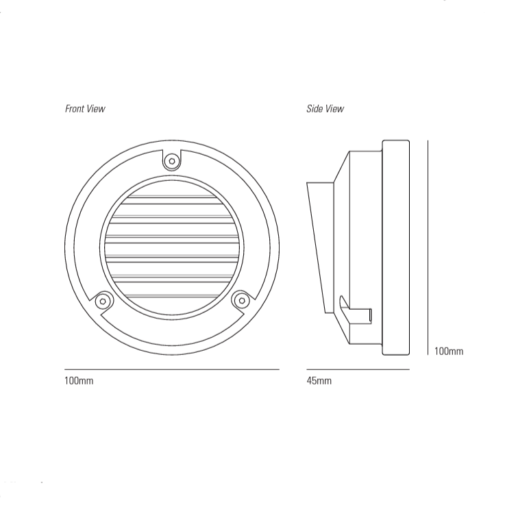 LED Step or path light 7567 væglampe Original BTC