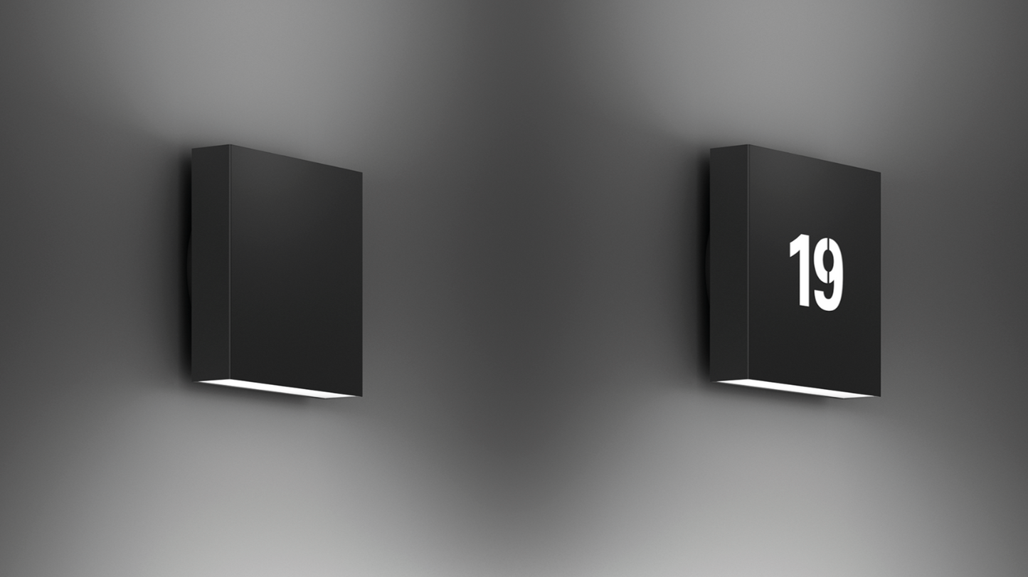 Square 190 væglampe Focus Lighting