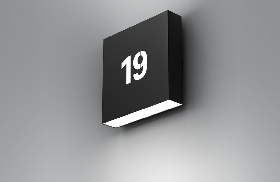 Square 190 væglampe Focus Lighting