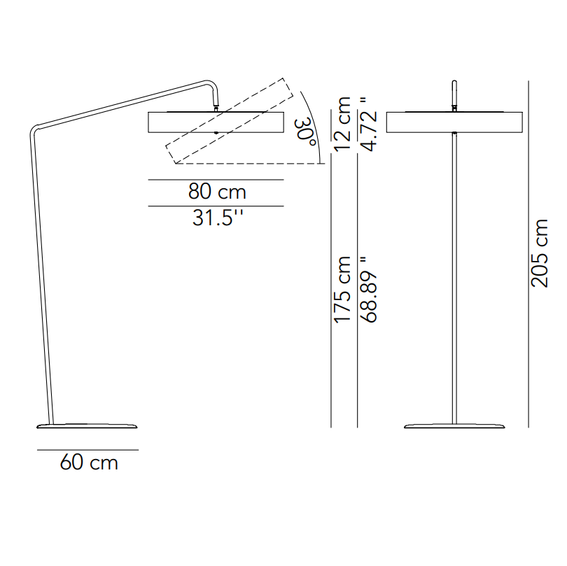 Corner F gulvlampe Modu Luce