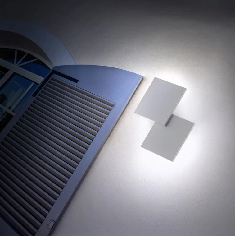 Puzzle Outdoor Square væglampe fra Lodes