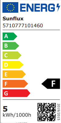 GU10 4,5W LED 2700K, 250Lm, Ra95, 60°, DIM sunflux