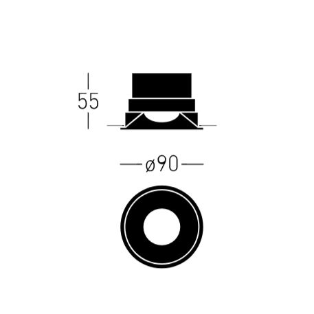 Pick Me downlight Ø90 mm Chors
