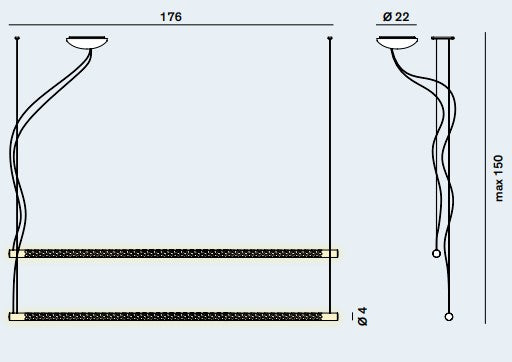 Squiggle Lineær Double pendel fra Rotaliana