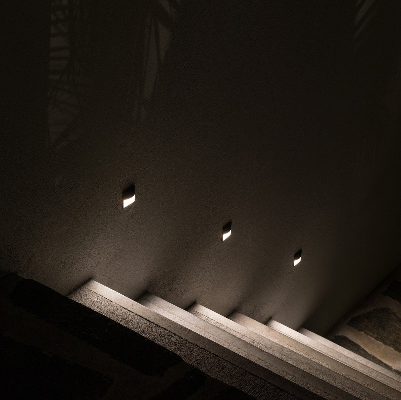 Walky firkantet indbygnings væglampe Iguzzini