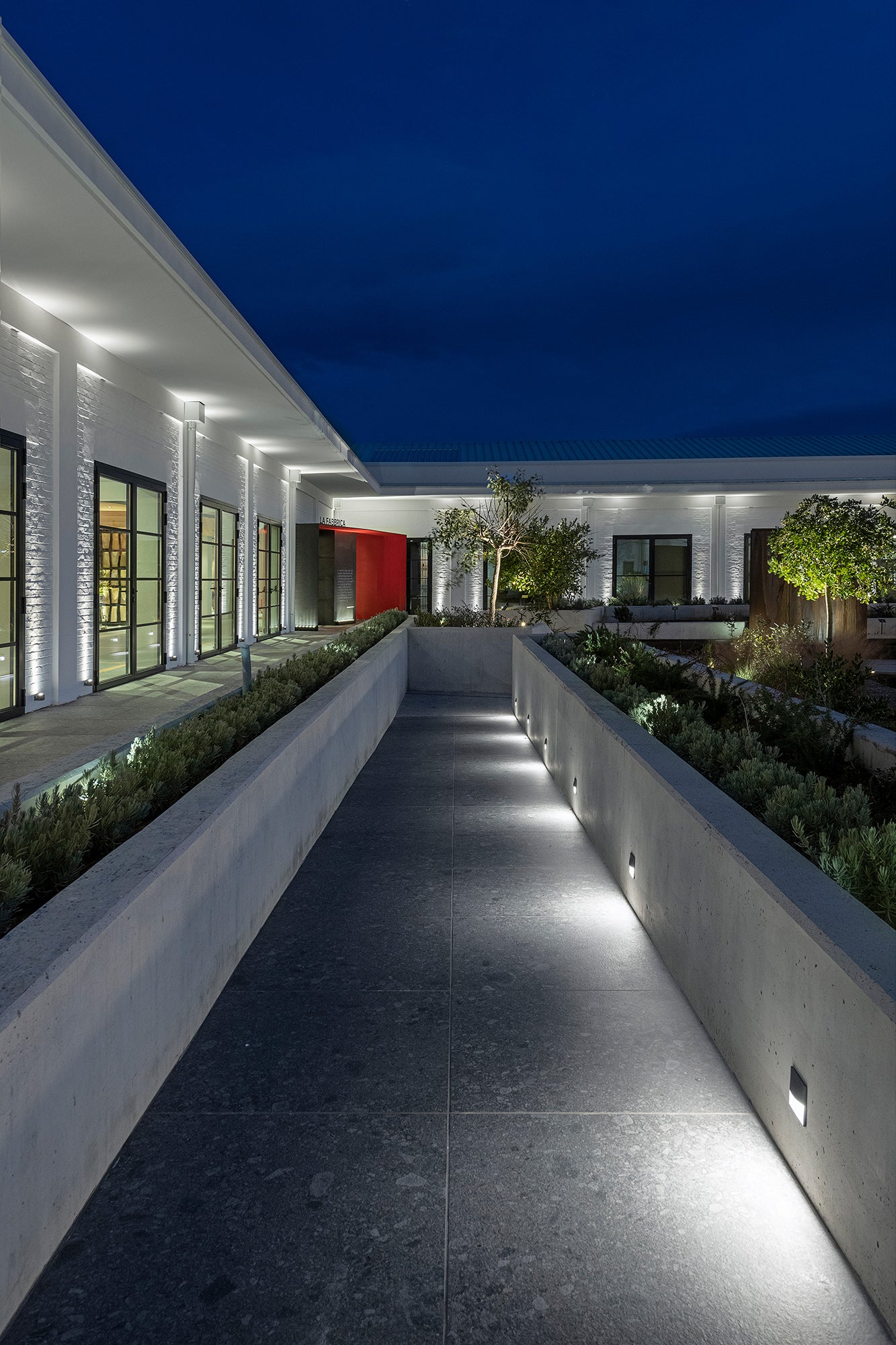 Walky firkantet indbygnings væglampe Iguzzini