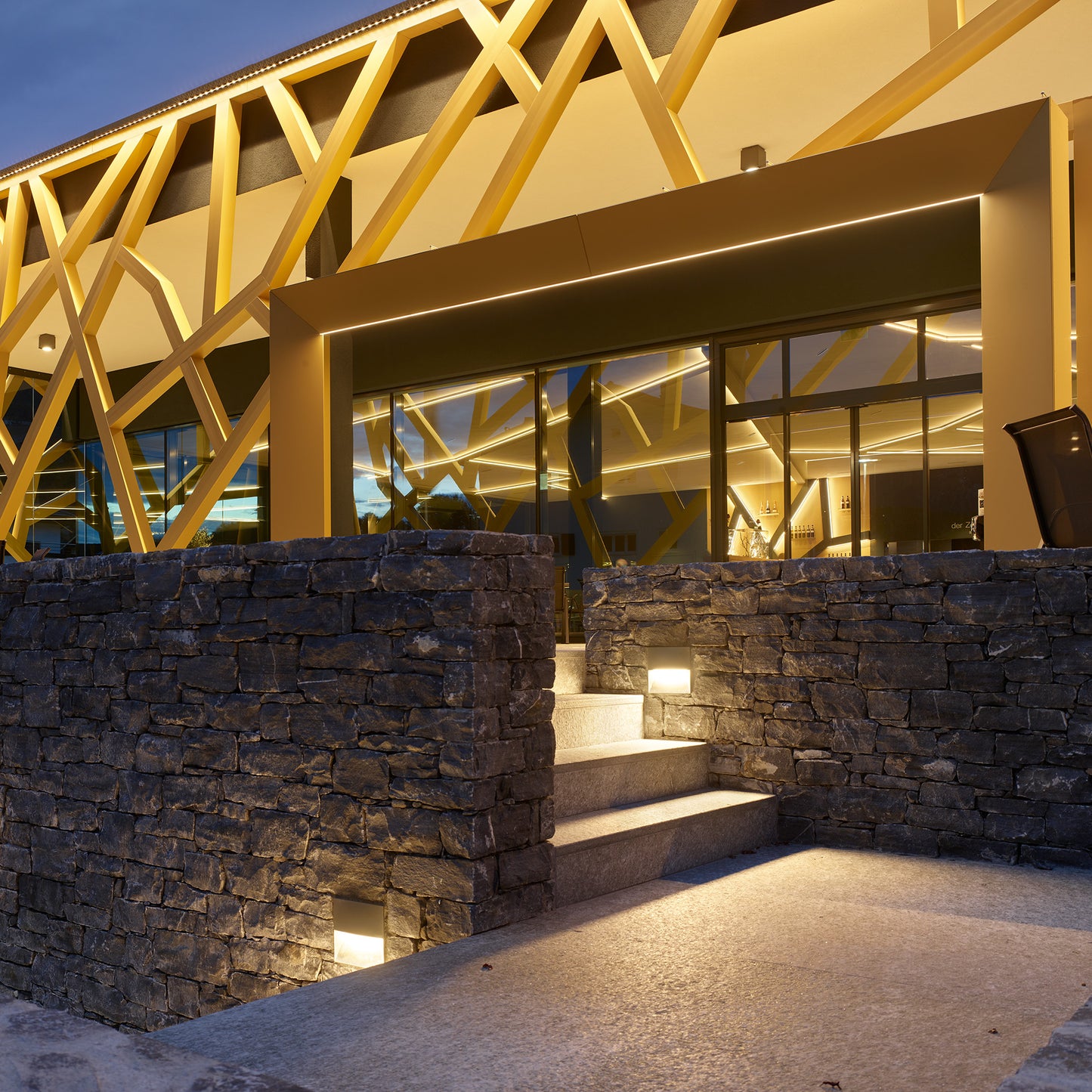 Walky firkantet indbygnings væglampe Iguzzini