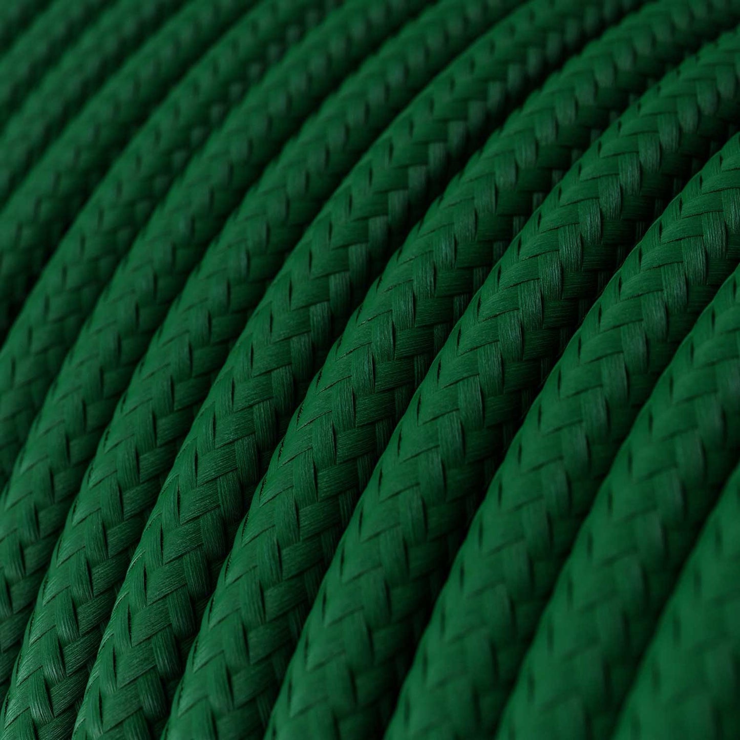 Dark green ægte bomuld dekorativ stofledning Rayon