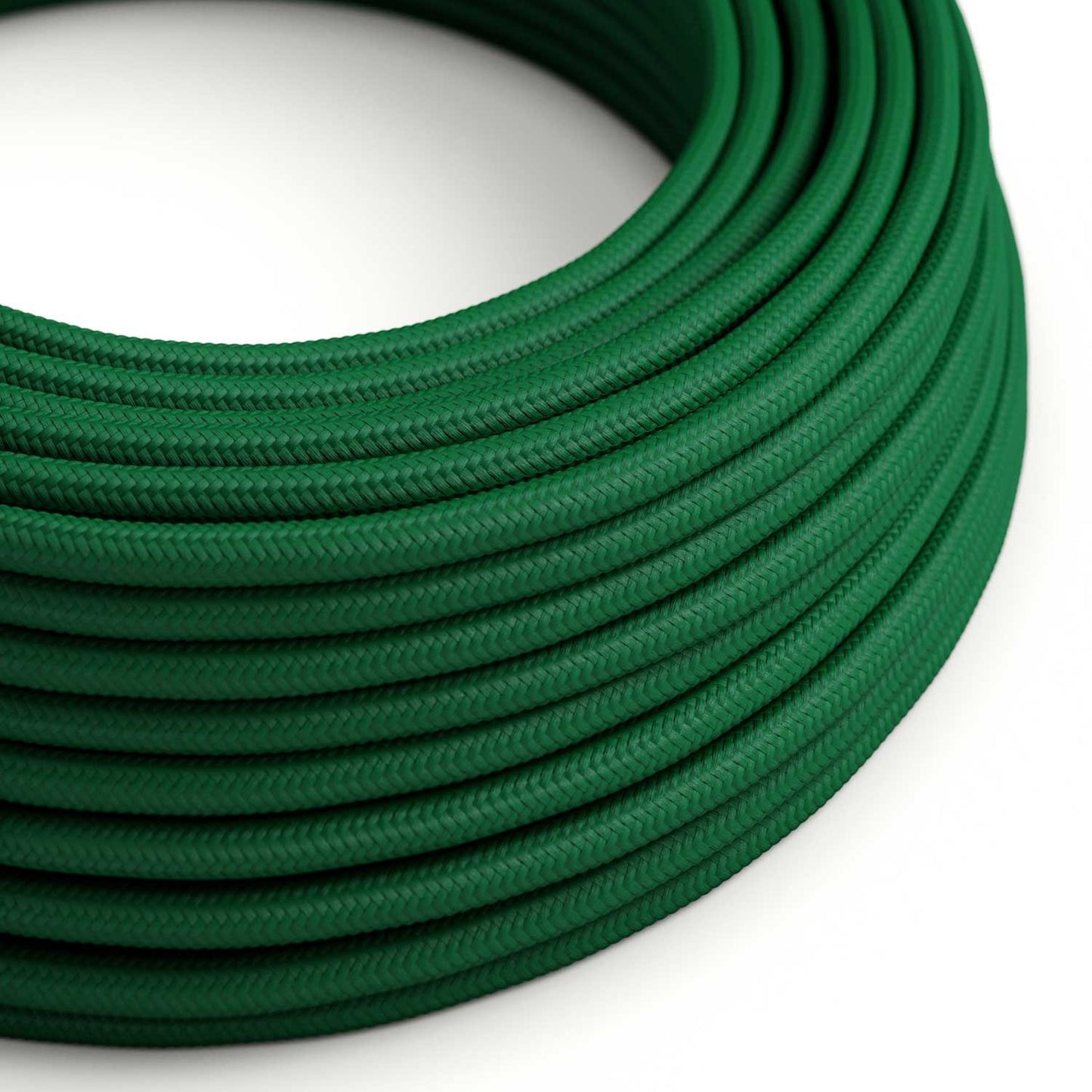 Dark green ægte bomuld dekorativ stofledning Rayon
