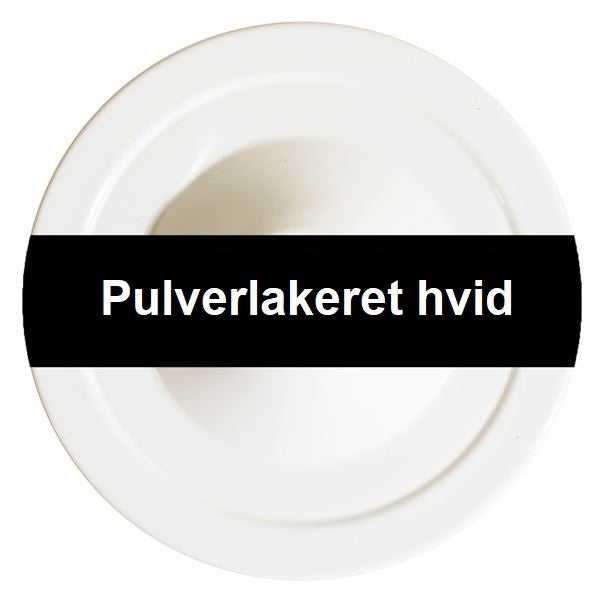 Pulverlakeret hvid