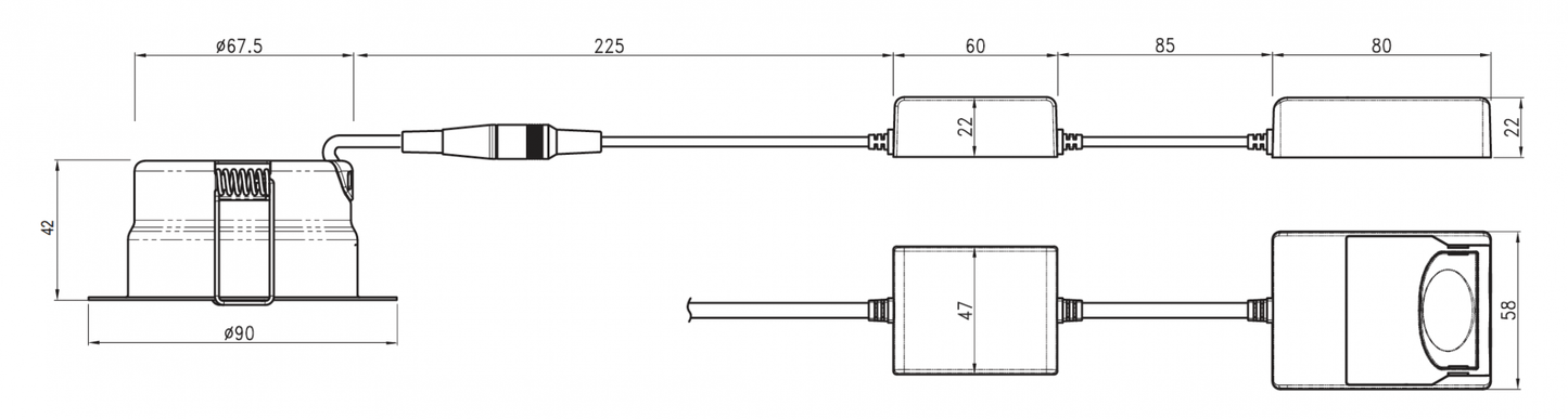 EVO E 6W Downlight