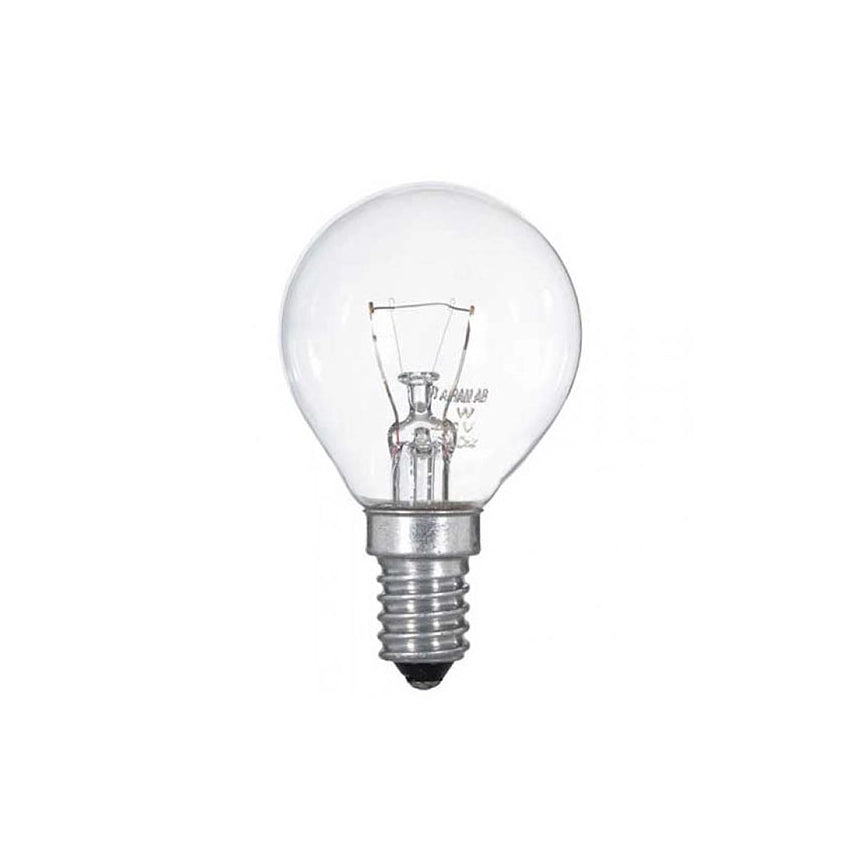 E14 40W klare glødepærer 1 stk.