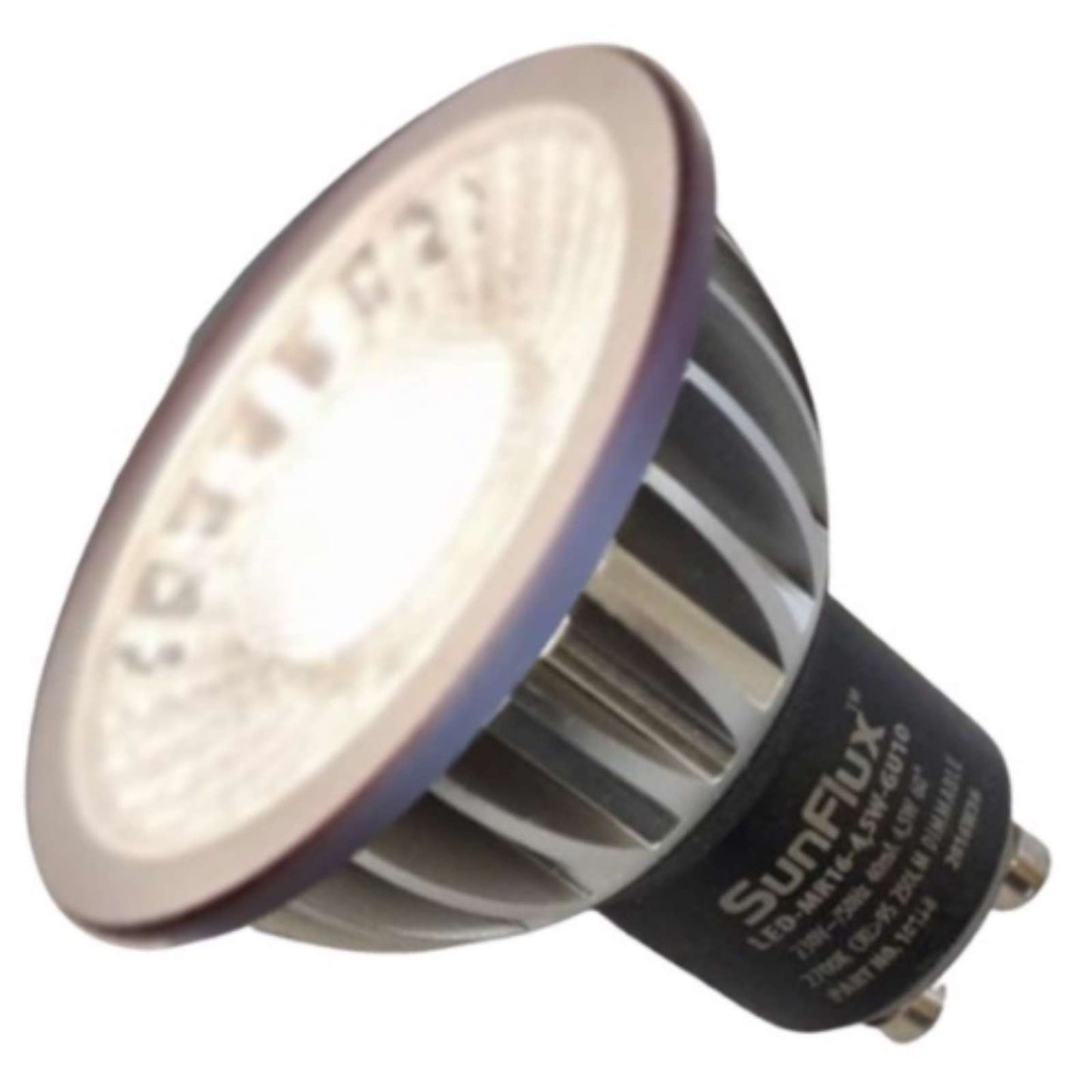 GU10 4,5W LED 2700K, 280Lm, Ra97, 40°, DIM sunflux