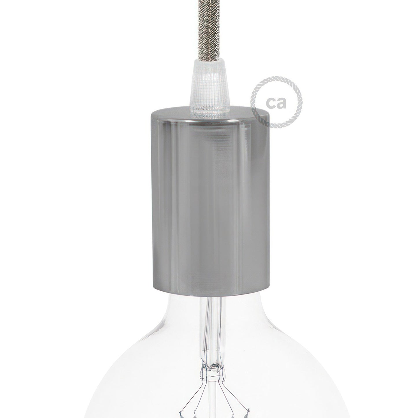 E27 cylinder fatnings kit med conical ledningsaflastning