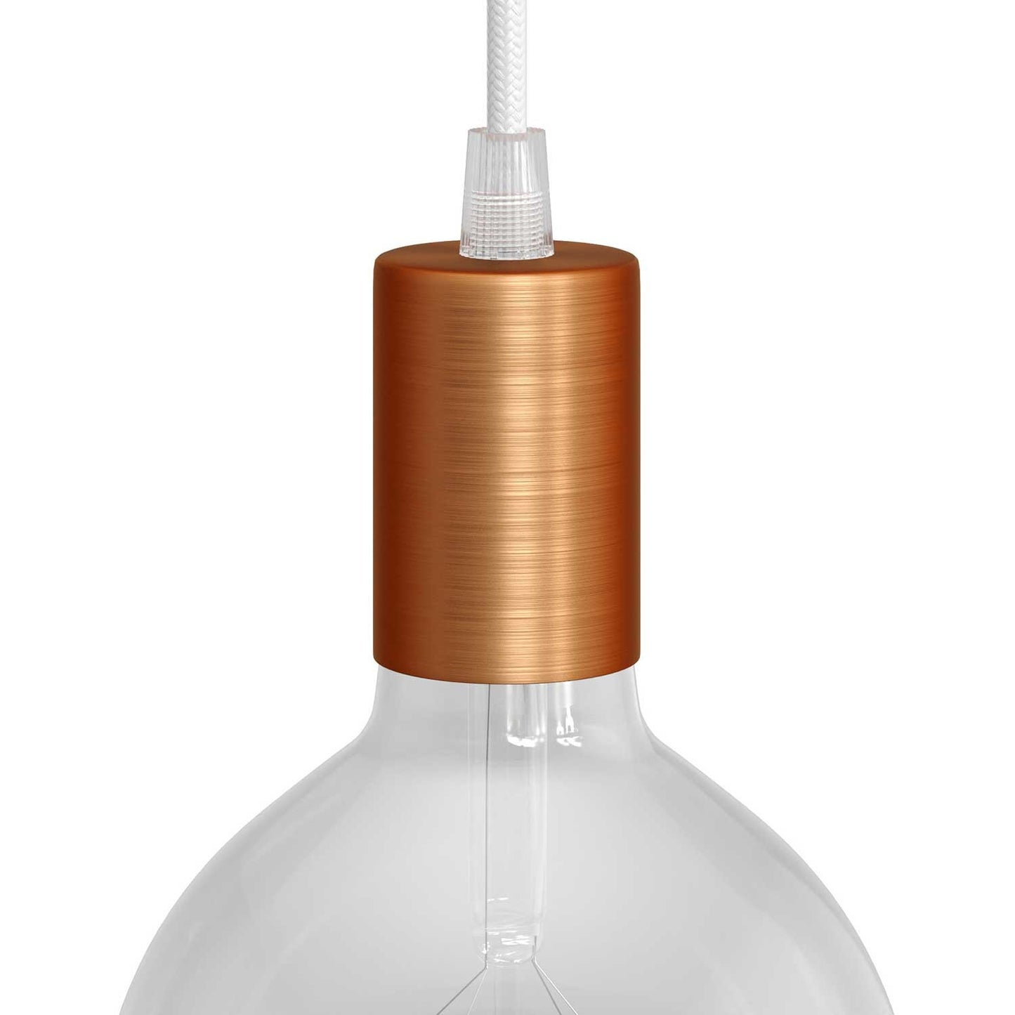 E27 cylinder fatnings kit med conical ledningsaflastning