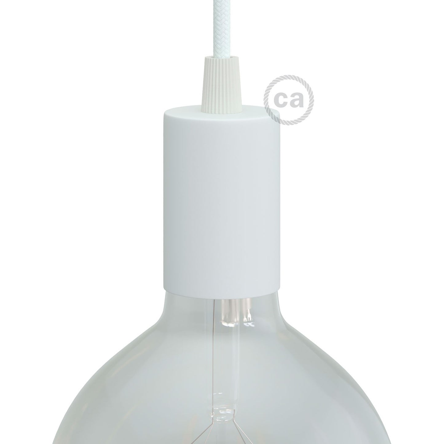 E27 cylinder fatnings kit med conical ledningsaflastning