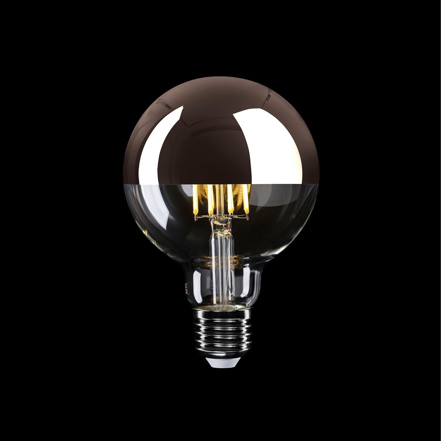 Topforspejlet E27 7W 2700K 650lm Globe 95 mm Dæmpbar
