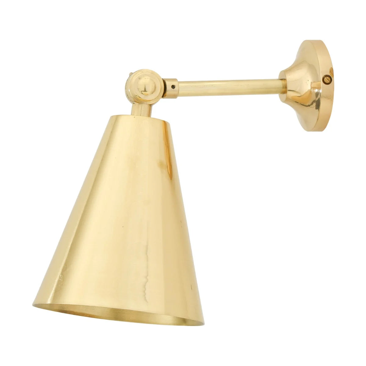 Moya adjustebel Brass cone væglampe Mullan
