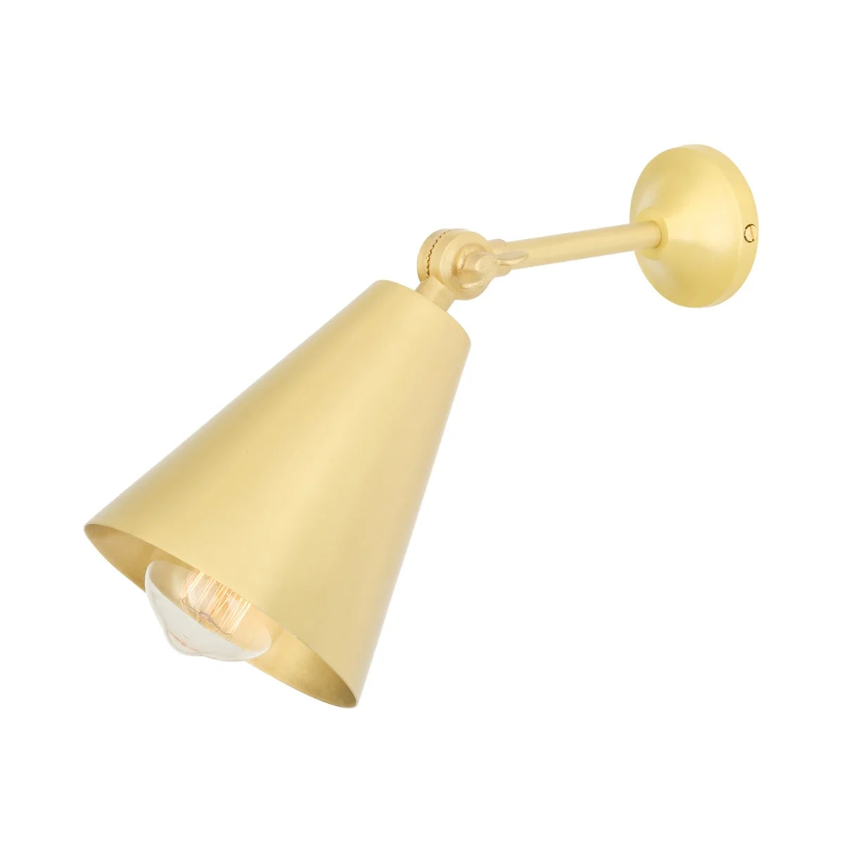 Moya adjustebel Brass cone væglampe Mullan