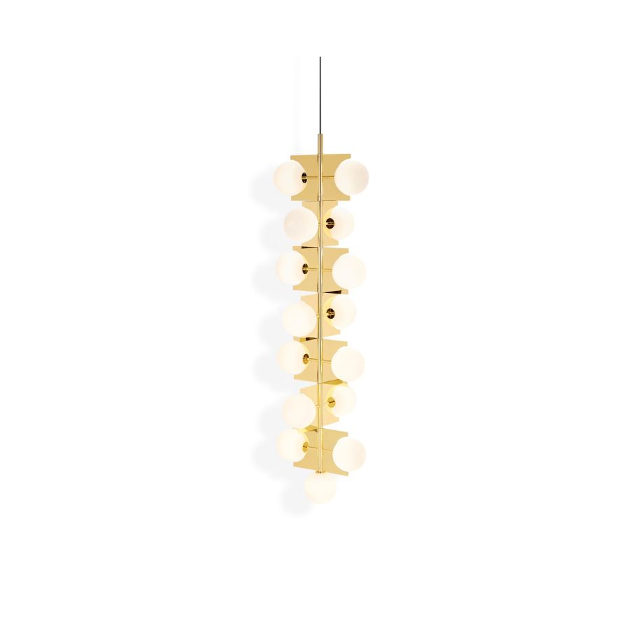 Plane Drop lysekrone messing Tom Dixon