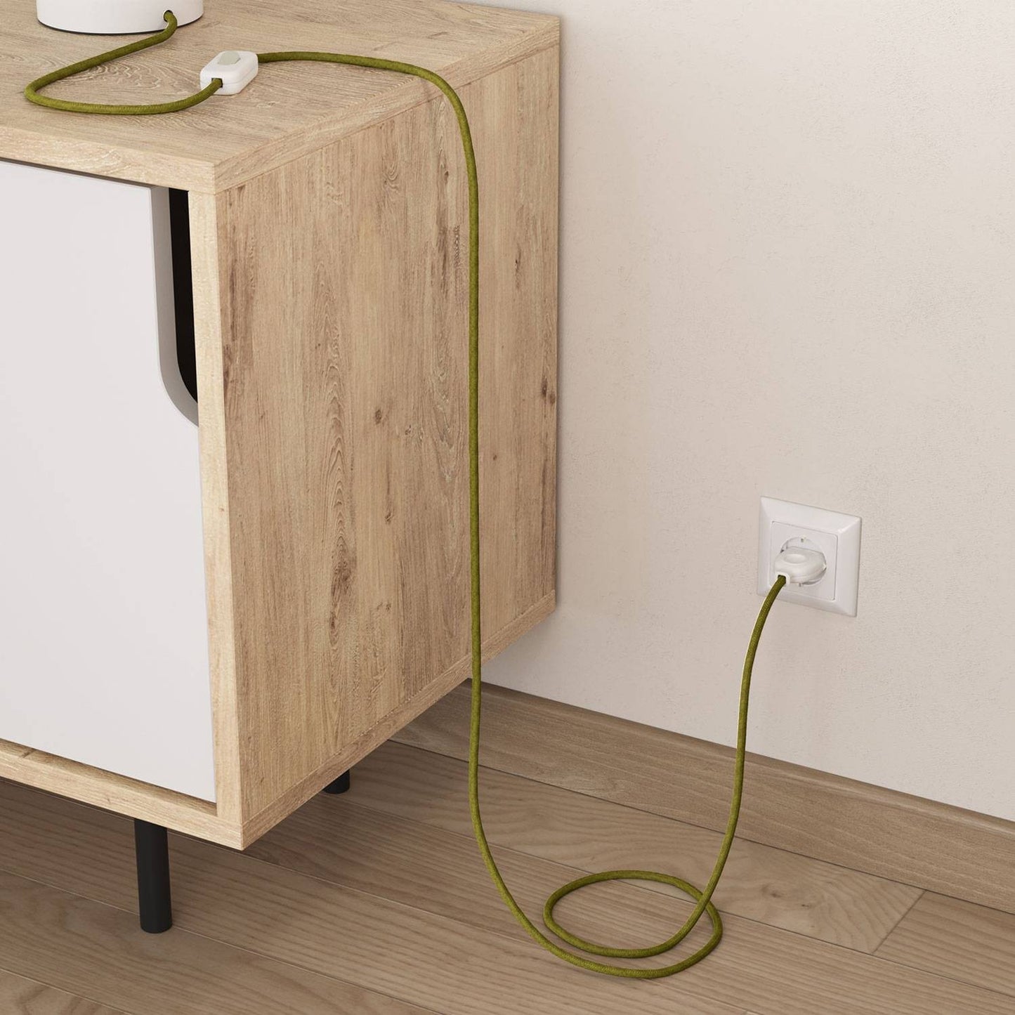 Hay Green dekorativ stofledning jute