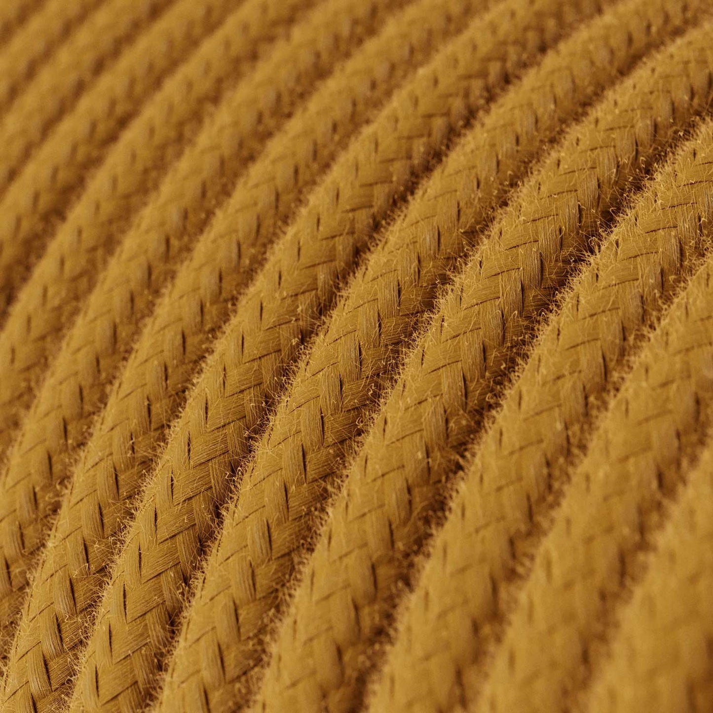 Golden Honey ægte bomuld dekorativ stofledning