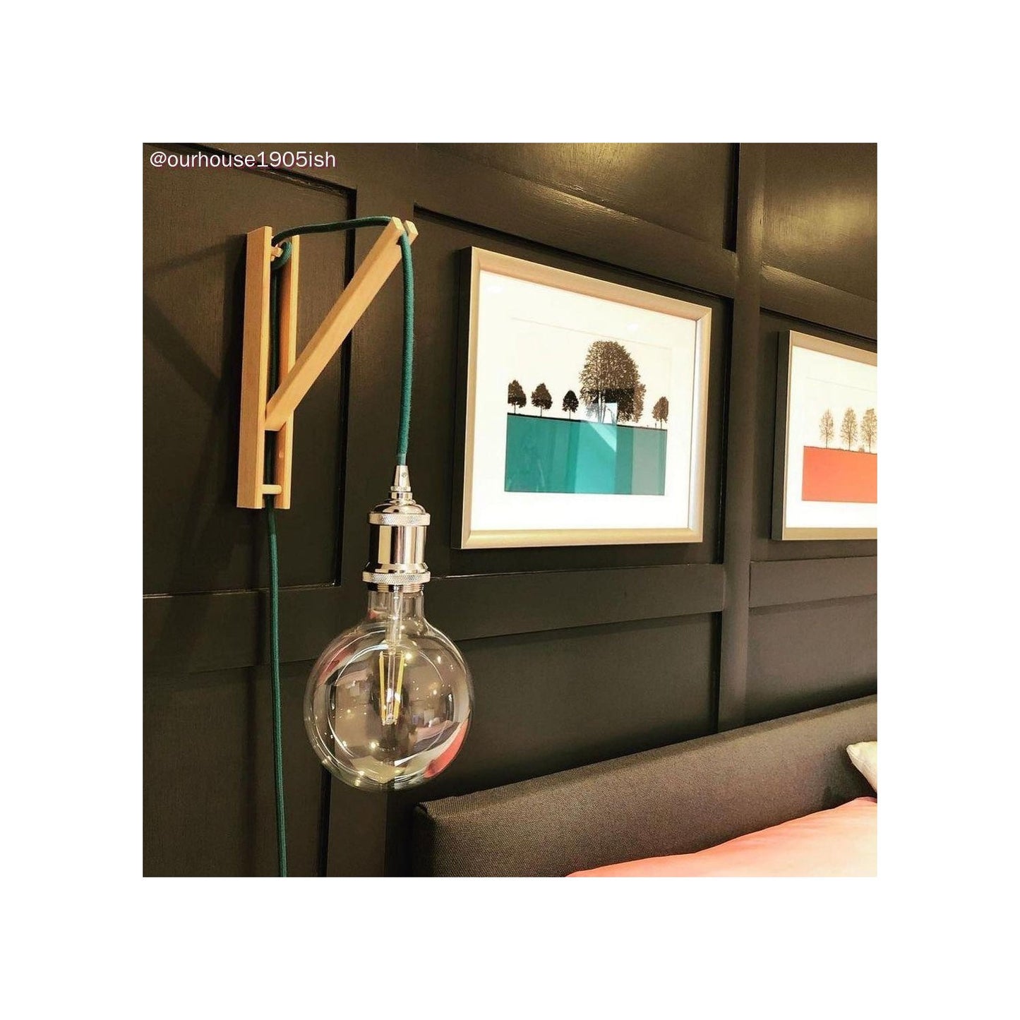 Cerulean ægte bomuld dekorativ stofledning