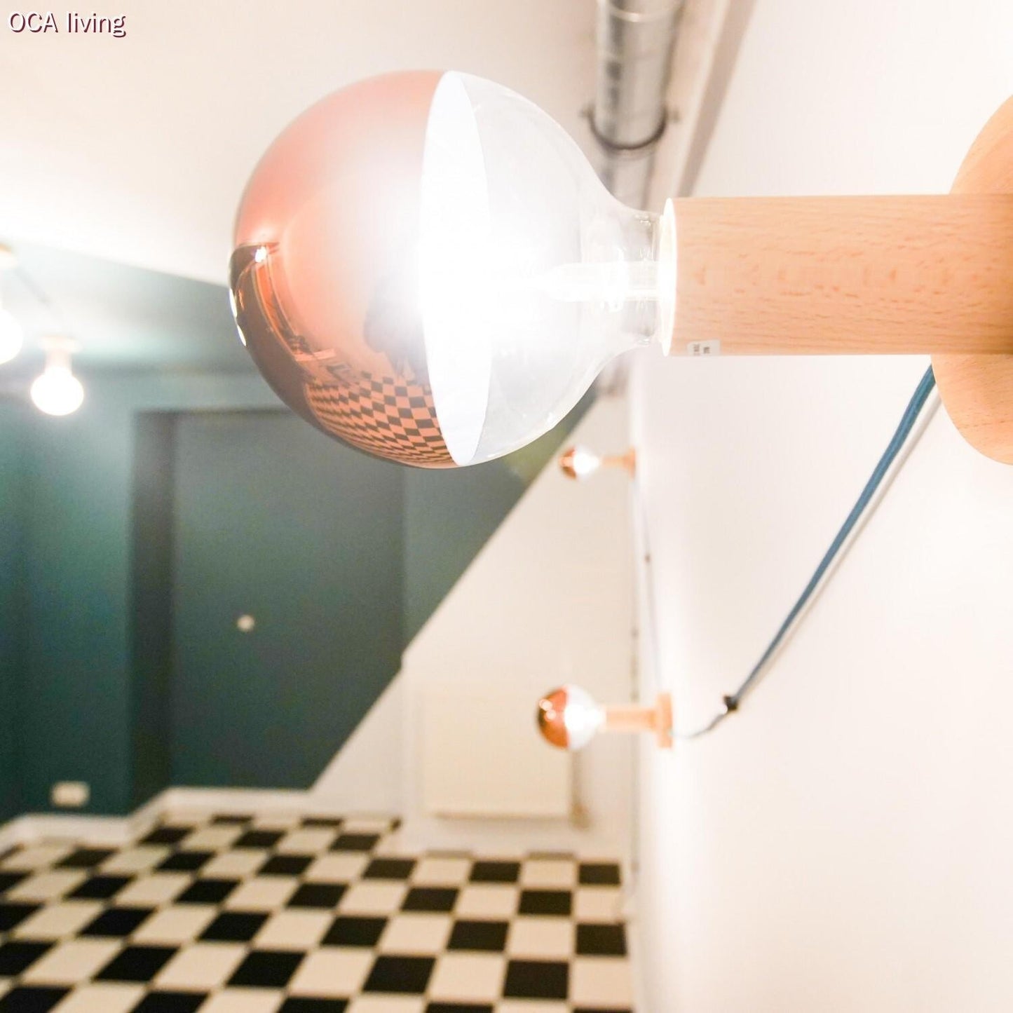 Cerulean ægte bomuld dekorativ stofledning