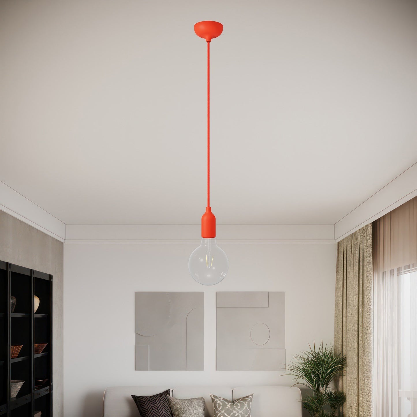 Pendelroset silikone med centerhul