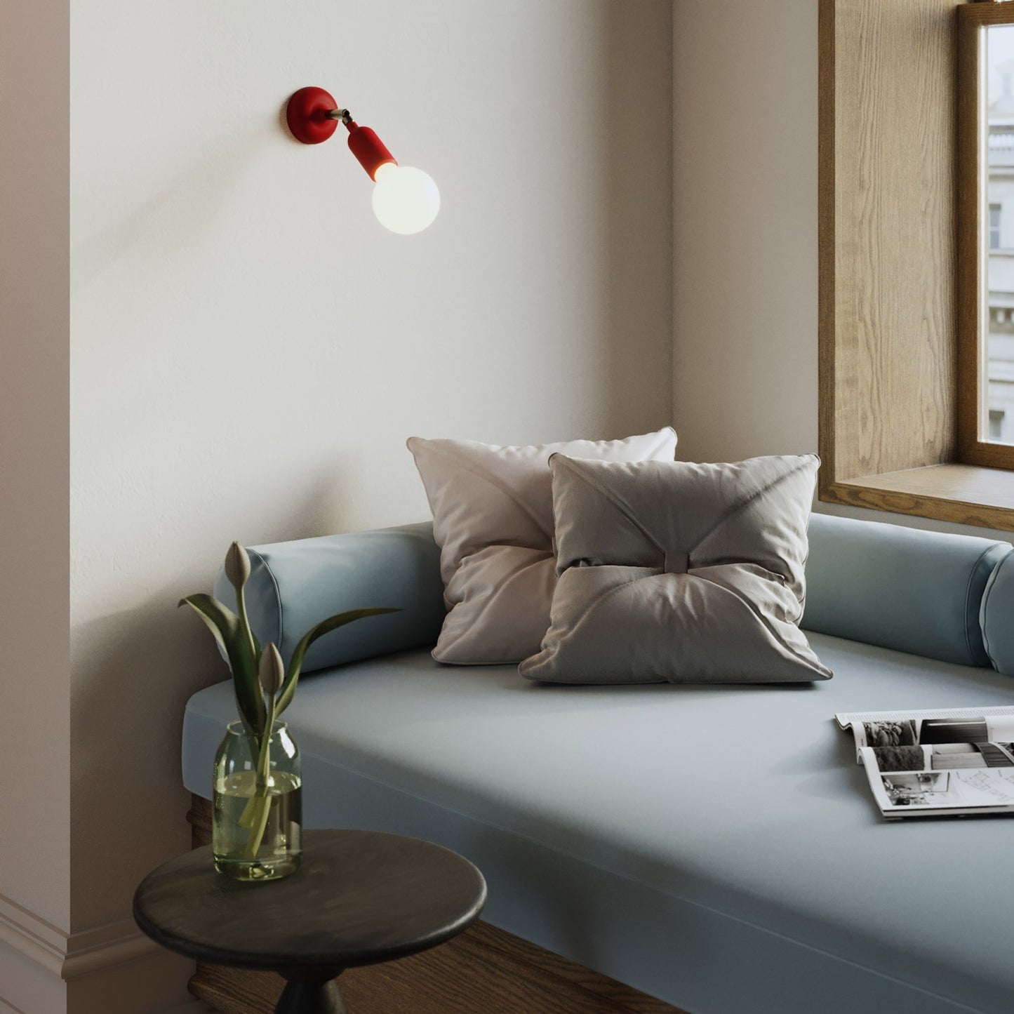 Pendelroset silikone med centerhul