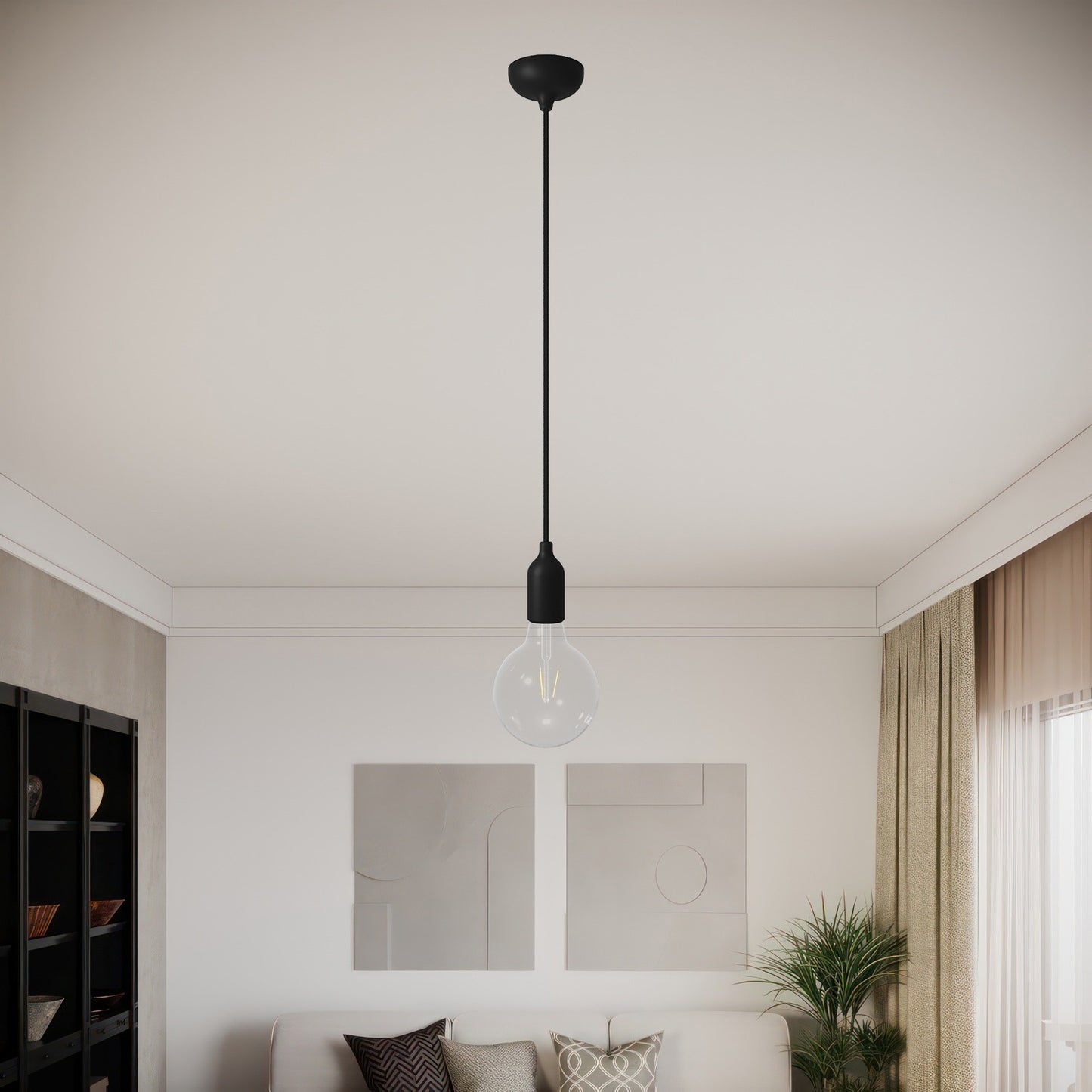 Pendelroset silikone med centerhul