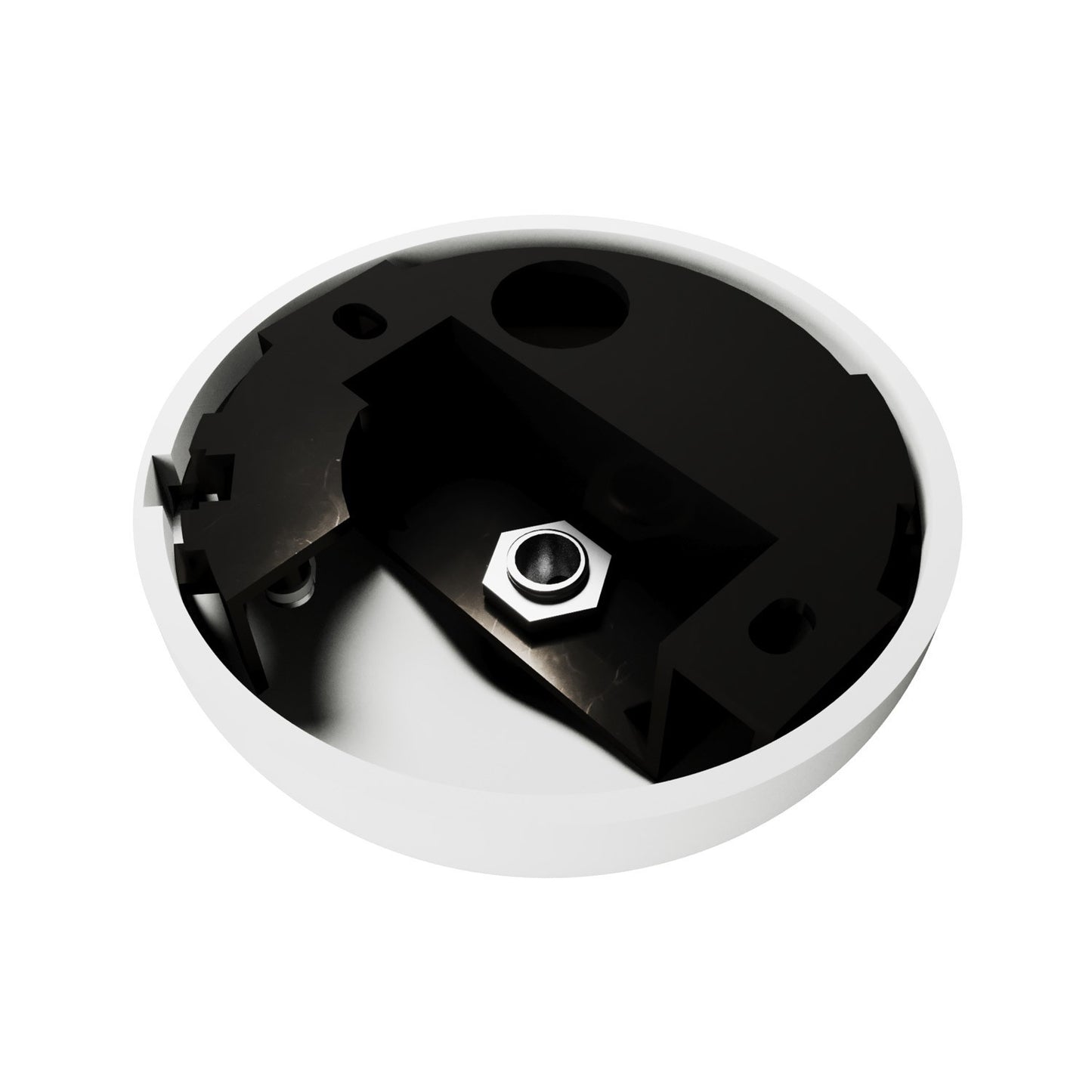 Pendelroset silikone med centerhul