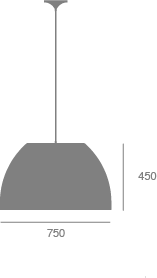 Super bossa Ø75 pendel Lumini